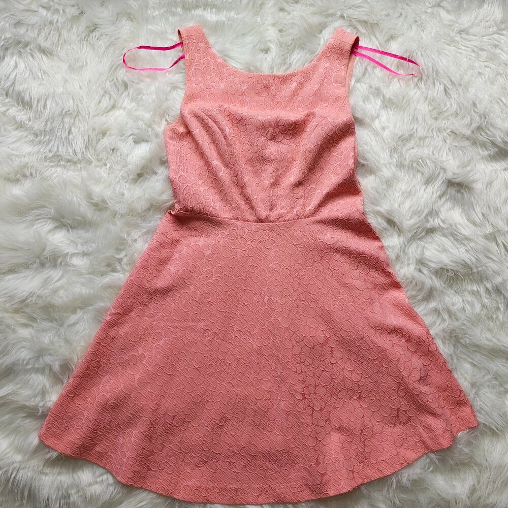 Betsey Johnson Bubblegum Pink Fit-and-Flare Sleeveless Dress, SIZE 8